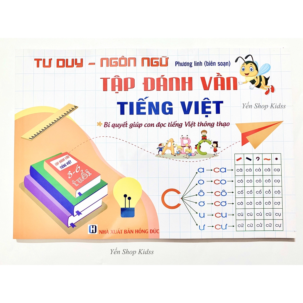 Sale !!! Tập Đánh Vần Cho Bé 3-6 Tuổi  (84 Trang) (1276 ) Shop Phúc Yến