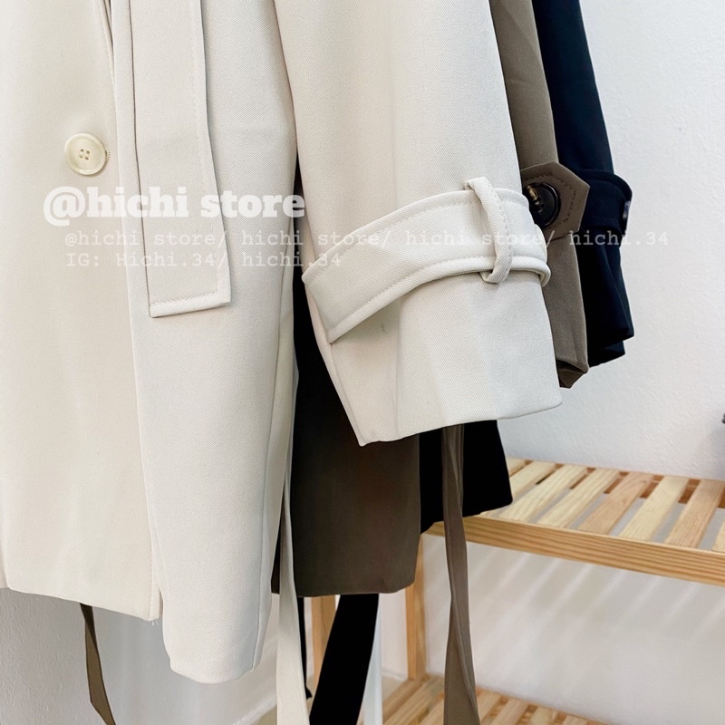 áo mangto dài ảnh thật video phong cách hàn quốc hichi | BigBuy360 - bigbuy360.vn