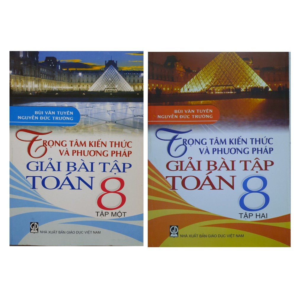 Sách Bộ 2 tập: Trọng tâm kiến thức và phương pháp giải bài tập toán 8 - Giáo Dục