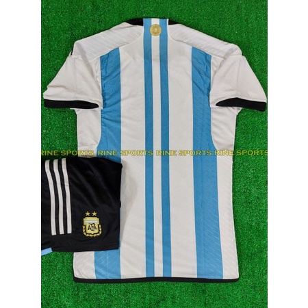 Bộ Áo bóng đá Arg trắng Super Body fix Thailand 2022 Giống thi đấu 100%