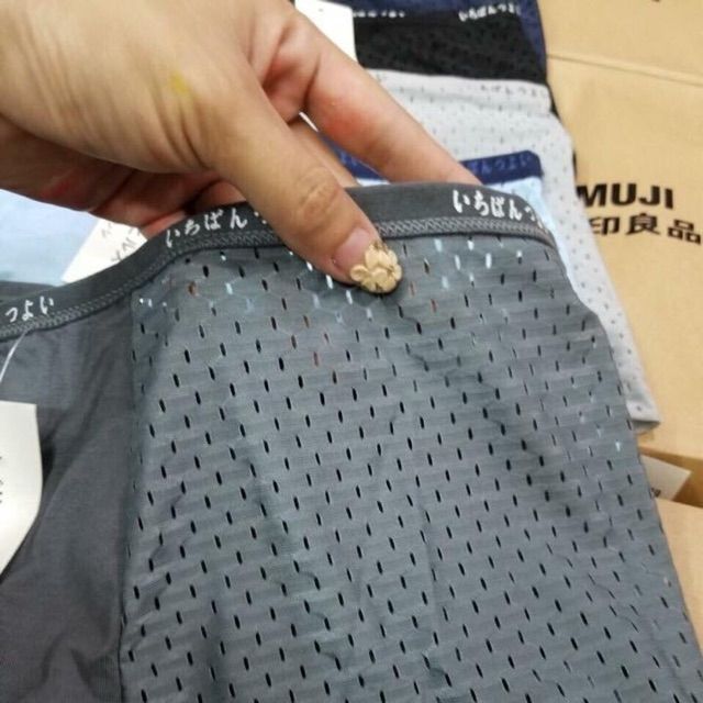Hộp 5 quần sịp ĐÙI nam xuất Nhật THÔNG HƠI - thoáng khí | BigBuy360 - bigbuy360.vn