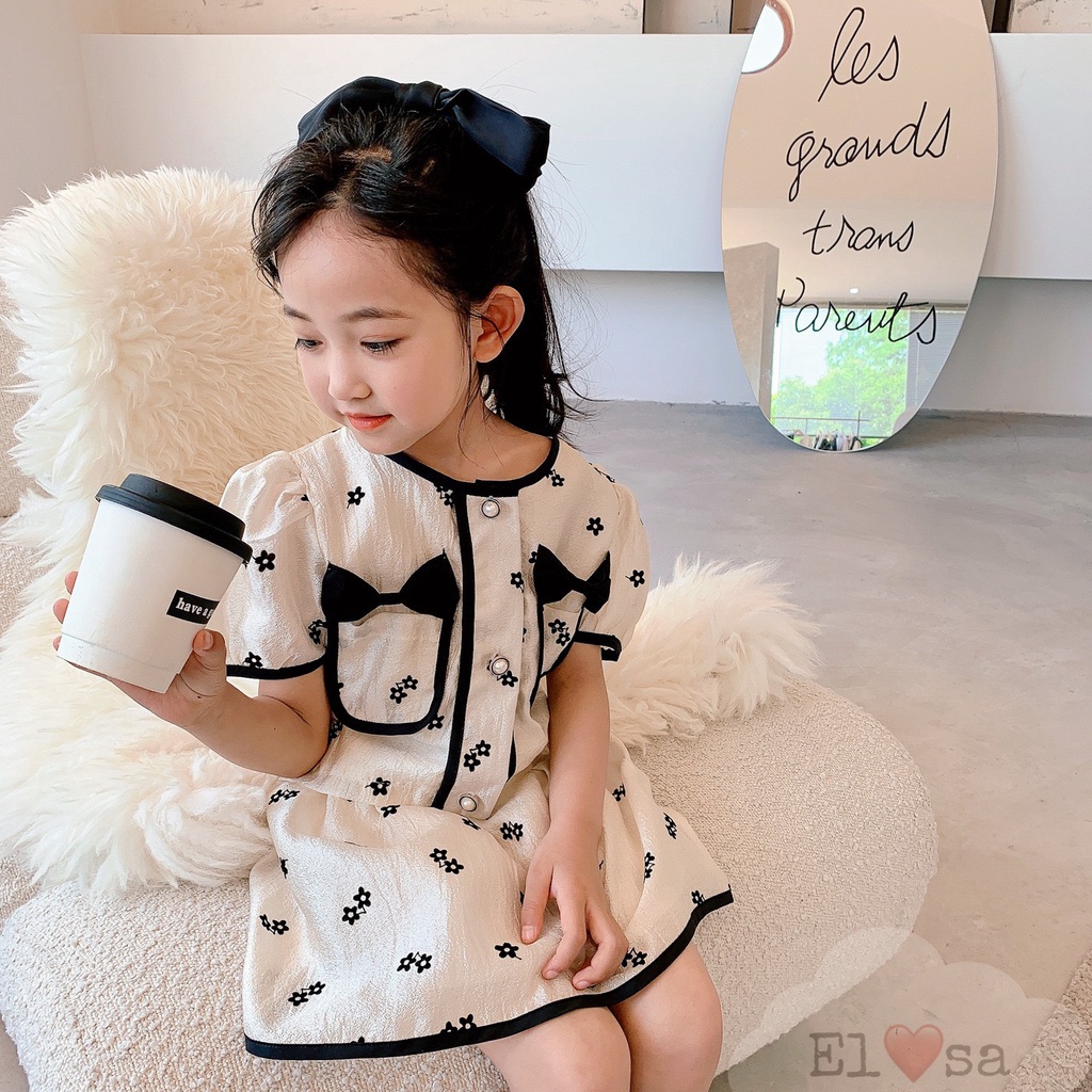 Váy bé gái - Set Váy tiểu thư sang chảnh siêu xinh cho bé gái