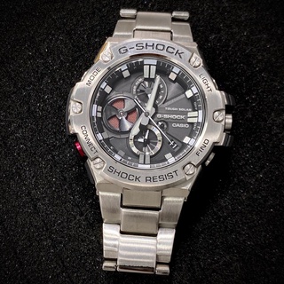 Đồng hồ kim loại Casio G-shock nam GST-B100D-1A - Kích thước 58,1×53,8×14,1mm