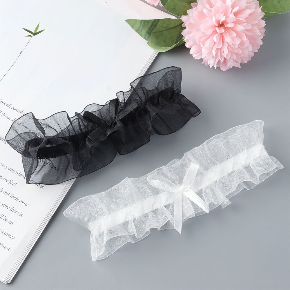 Vòng ren đeo đùi co giãn thắt nơ quyến rũ thời trang cho cô dâu  - KELLYWANG