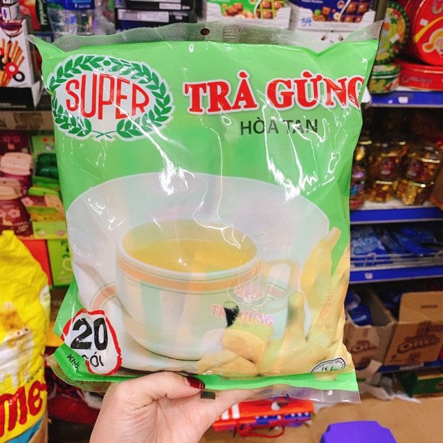 [Mã GROSALE giảm 10% đơn 150K] TRÀ GỪNG HÒA TAN SUPER 400G (20 GÓI)