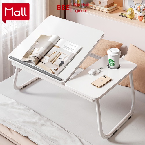 Bàn làm việc ngồi bệt nhỏ gọn, Bàn chân gấp kết hợp kệ máy tính, Kệ để mỹ phẩm, trang điểm - GM55