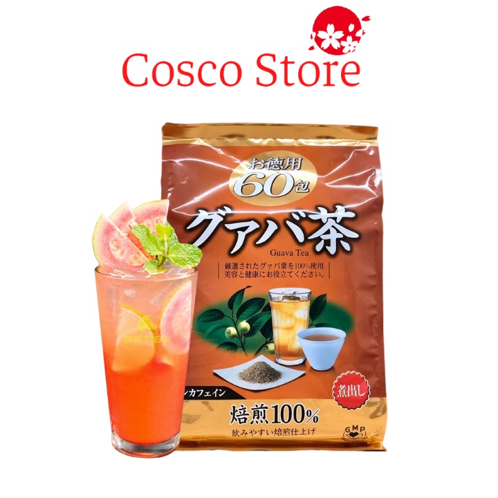 Trà Ổi Orihiro 60 túi lọc - Trà lá ổi Guava tea Nhật Bản