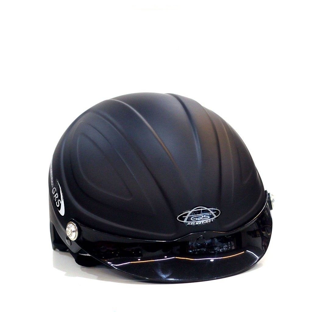 Mũ bảo hiểm nửa đầu size to cho nam GRS A860 lưỡi trai, bảo hành 1 năm