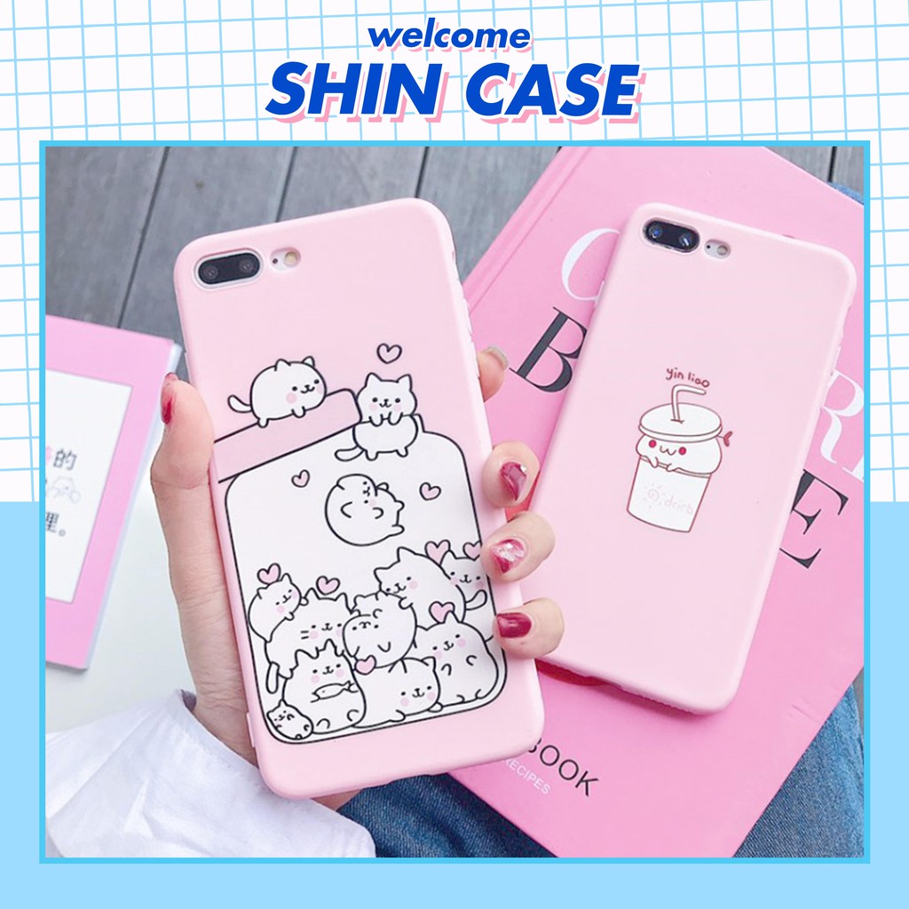 Ốp lưng iphone Mèo bình sữa viền cong 5/5s/6/6plus/6s/6splus/7/7plus/8/8plus/x/xr/xs/11/12/pro/max/plus/promax