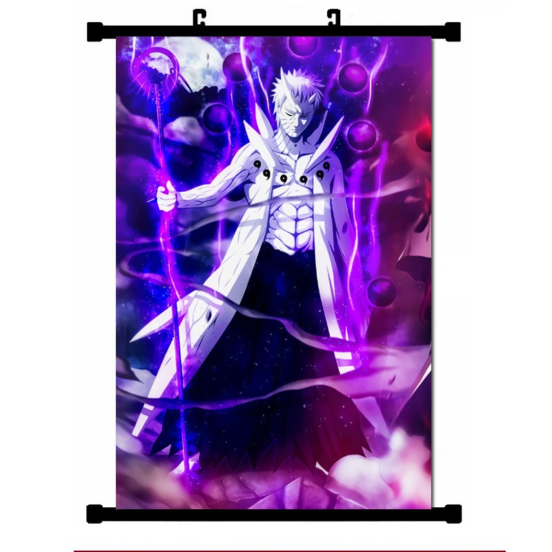 Poster vải anime Obito 40x60 - Naruto - tranh vải