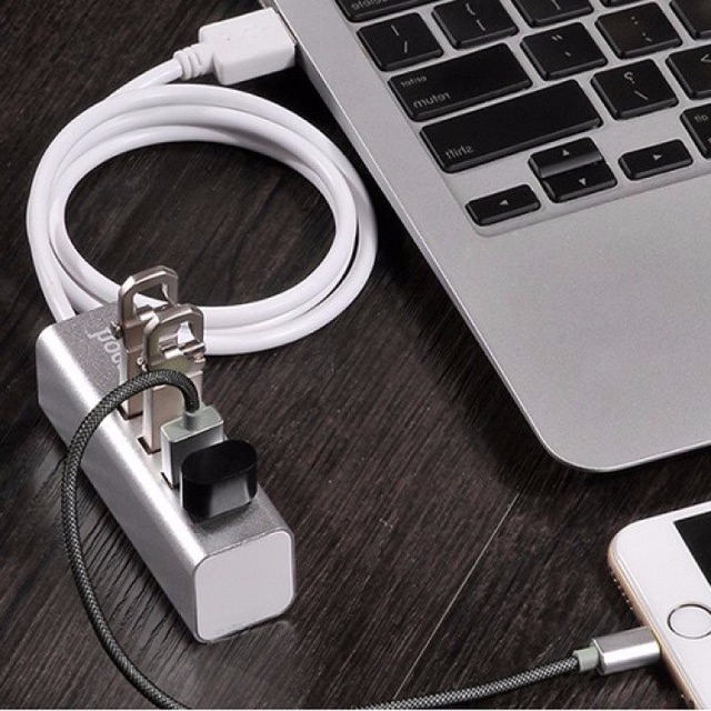 Hub Usb ✔Chính Hãng✔Bộ Hub 4 cổng USB Hoco HB1 Chính Hãng - Bảo hành 12 tháng