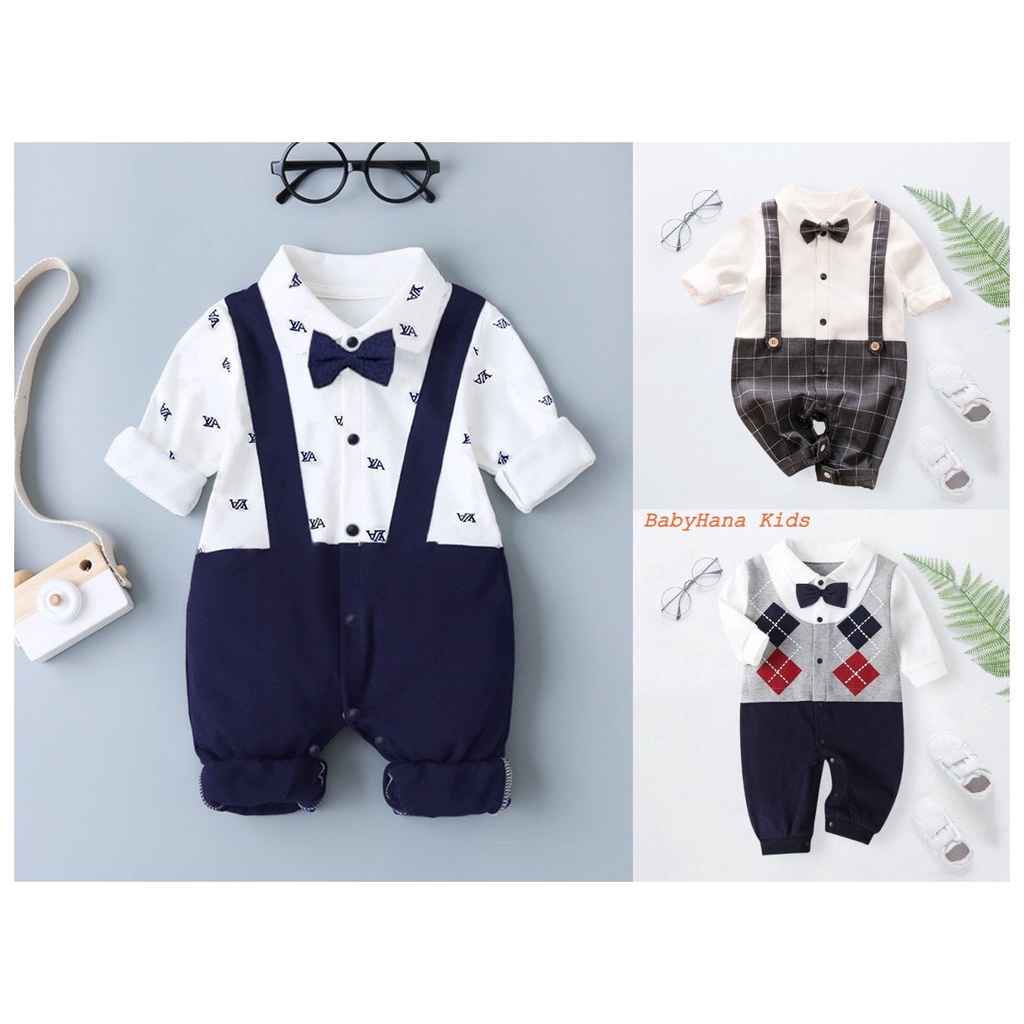 Bộ Body Công Tử Thu Đông cho Bé Trai Bé Gái từ 3-12kg