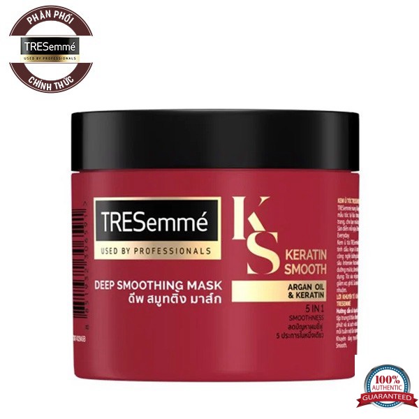 Kem Ủ Tóc Vào Nếp Mượt Mà TRESemmé Keratin Smooth Deep Smoothing Mask 180ml