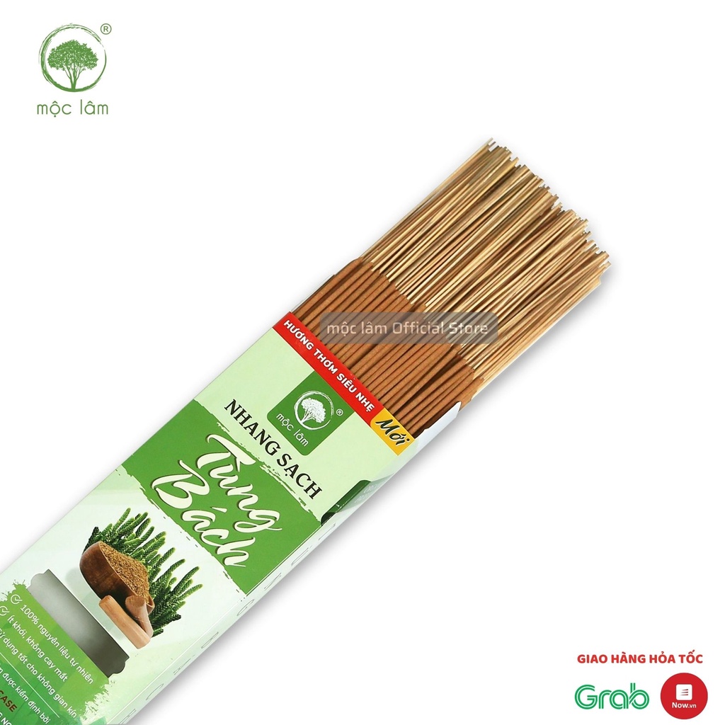 [MỚI] Nhang Sạch Tùng Bách MỘC LÂM 400cây 38cm - Ít Khói - Hương thơm SIÊU NHẸ - Nhang Tự Nhiên
