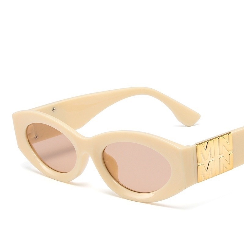 Kính Mát Gọng Oval Màu Kẹo Chống Tia UV Thời Trang Cổ Điển