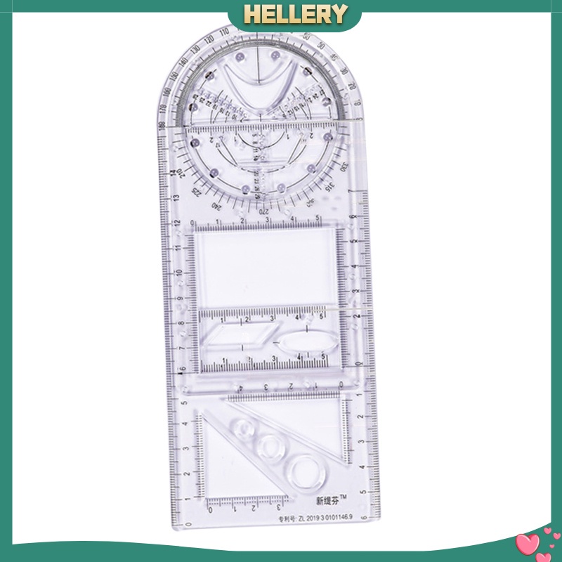 Thước Kẻ Hình Học 3D Đa Năng Thông Dụng Cho Trường Học