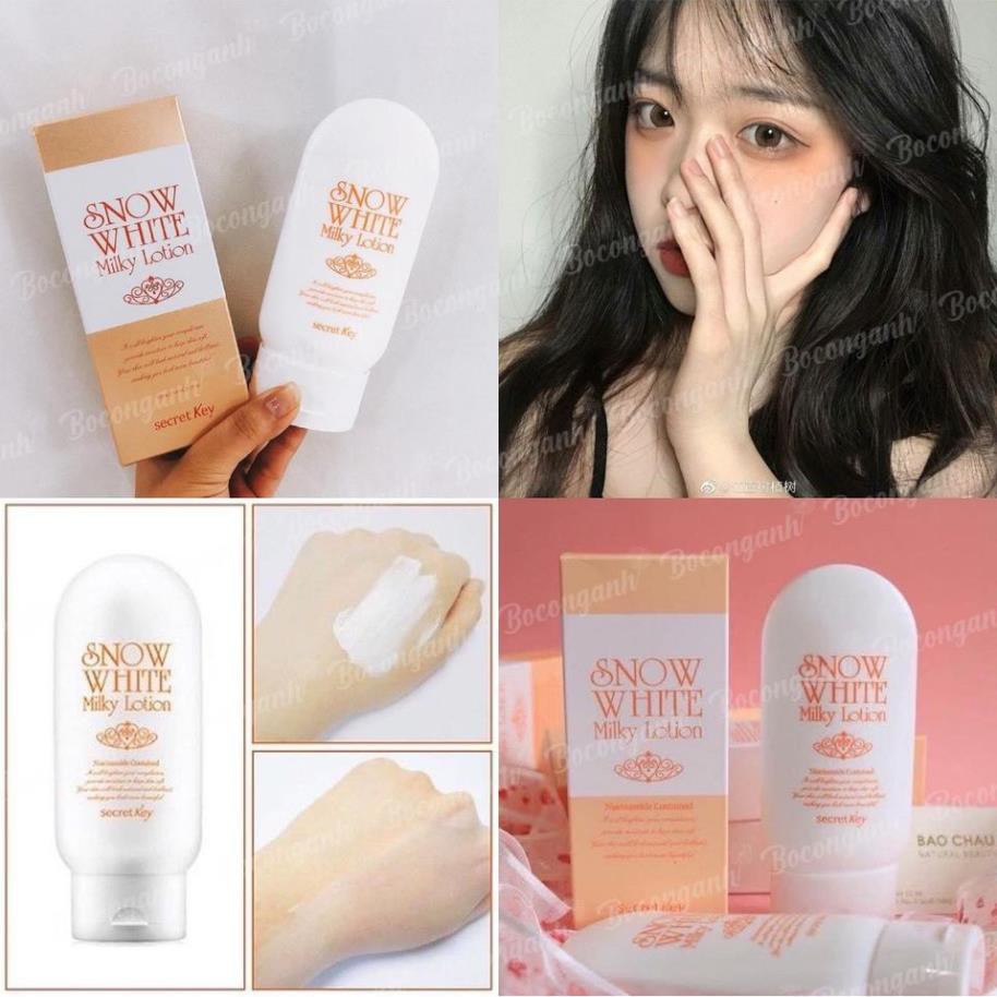 DƯỠNG THỂ SNOW WHITE MILKY LOTION SECRET KEY 120G