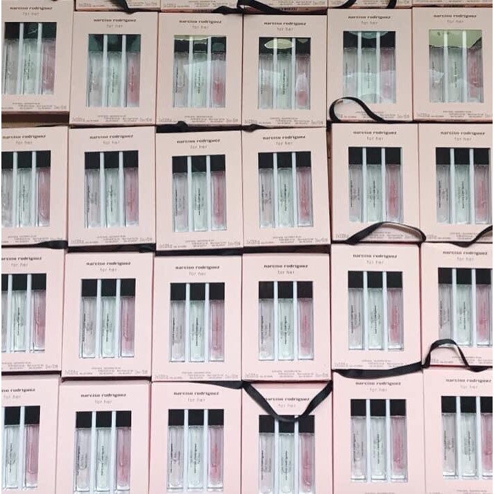 [Chính hãng] Bộ Nước Hoa Nữ NARCISO 3 mùi 2019 - Bộ 3 LỌ x 10ML/LỌ | Thế Giới Skin Care