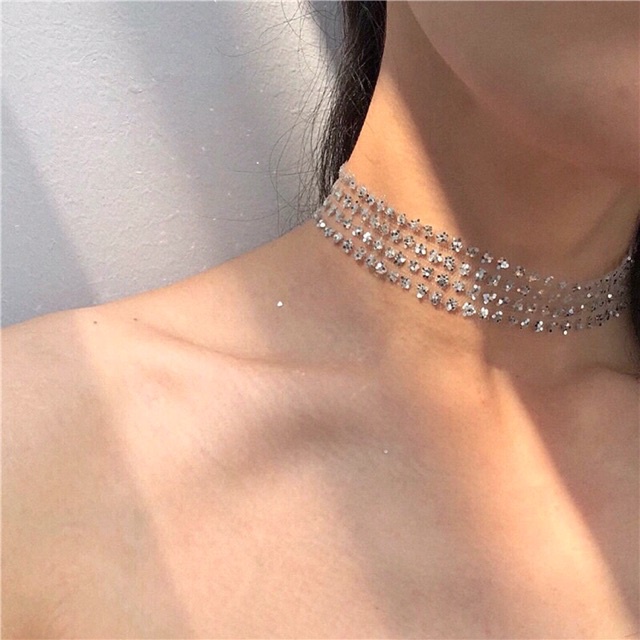 Choker Vòng Cổ Lấp Lánh Lưới Kim Tuyến Sexy - Vani Store - TS000272
