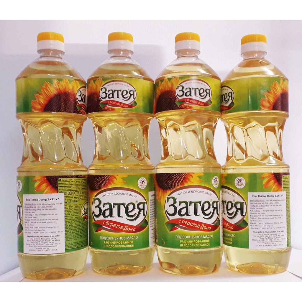 Dầu ăn hướng dương Nga ZACHIA tốt cho tim mạch chai 5L *Đẳng cấp khác biệt*