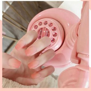 Bộ 24 móng tay giả nhám hồng