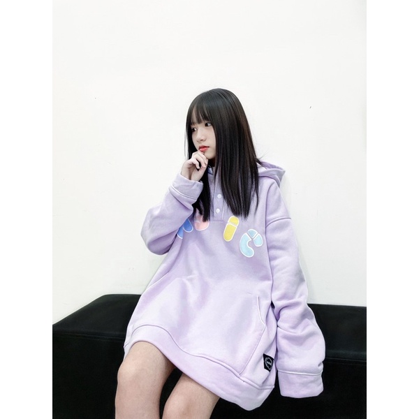 Áo hoodie fresh ( Tím- nỉ bông)