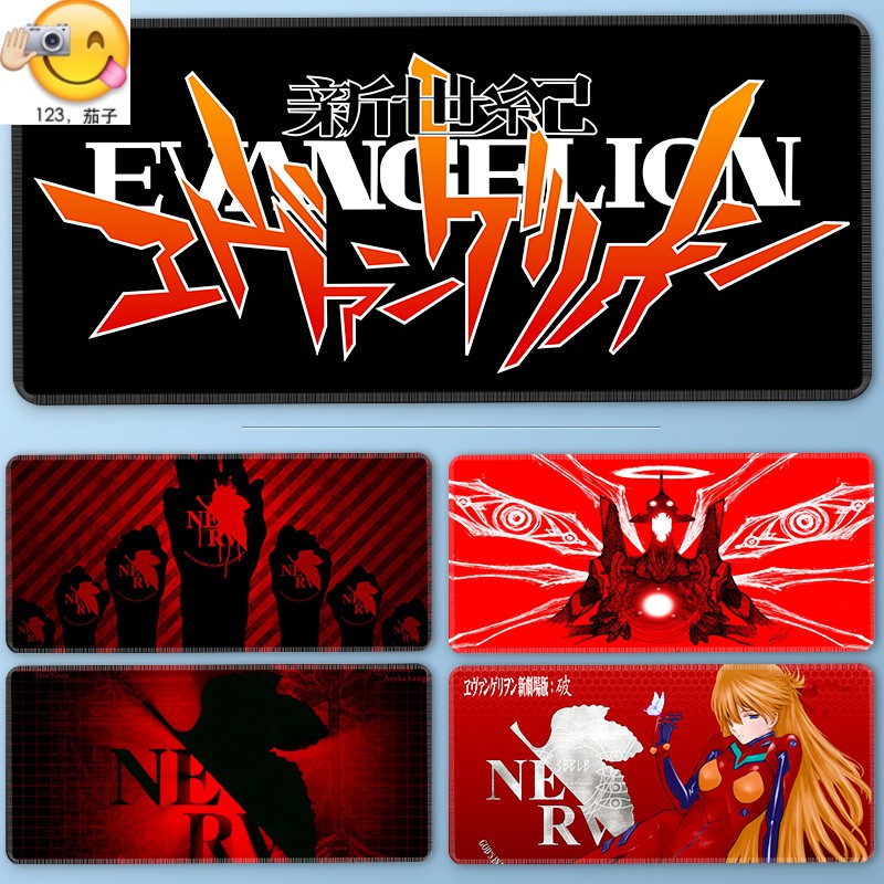 Miếng lót chuột và bàn phím máy tính bằng EVA hai chiều họa tiết anime Evangelion