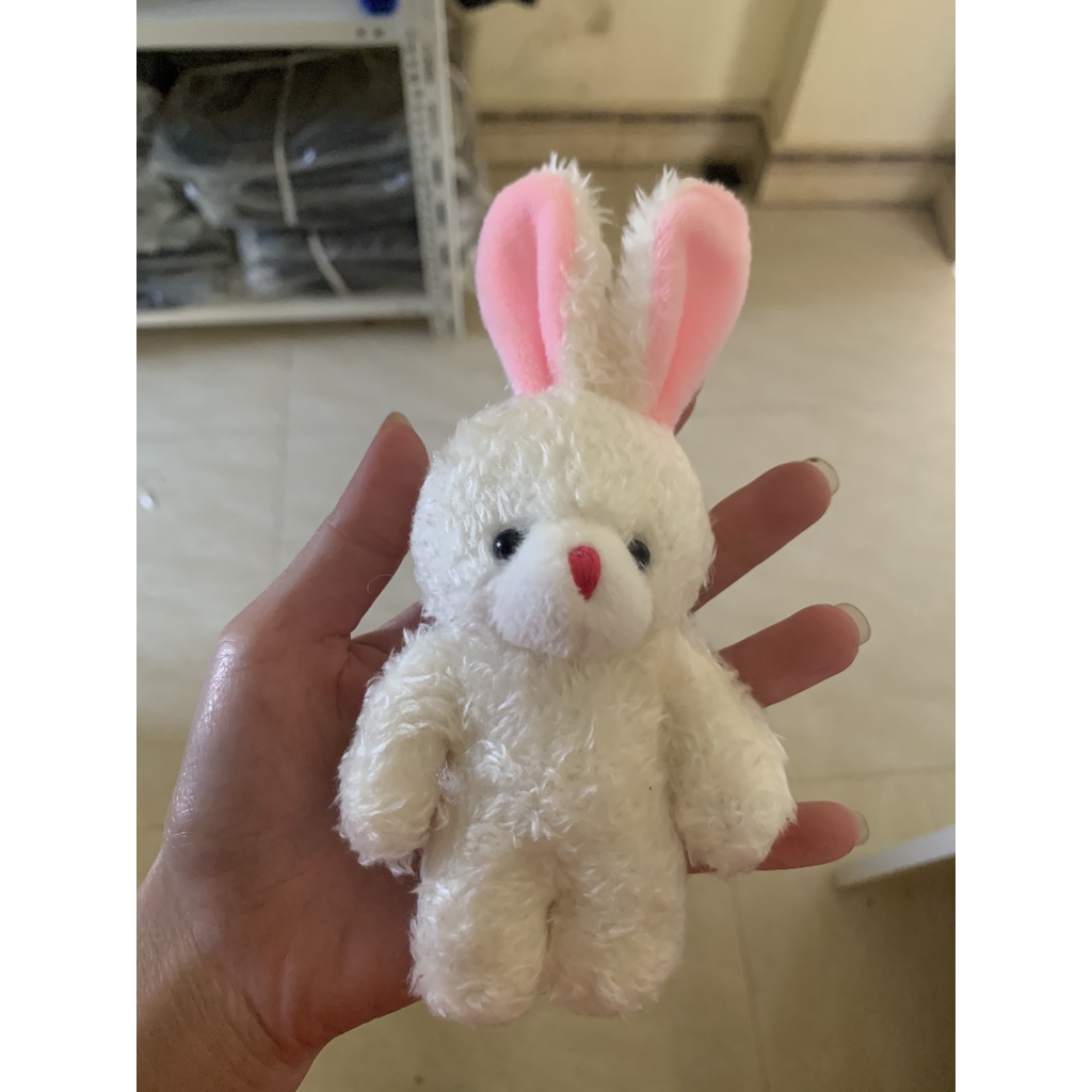 Móc khóa Thỏ bông cute cài túi balo