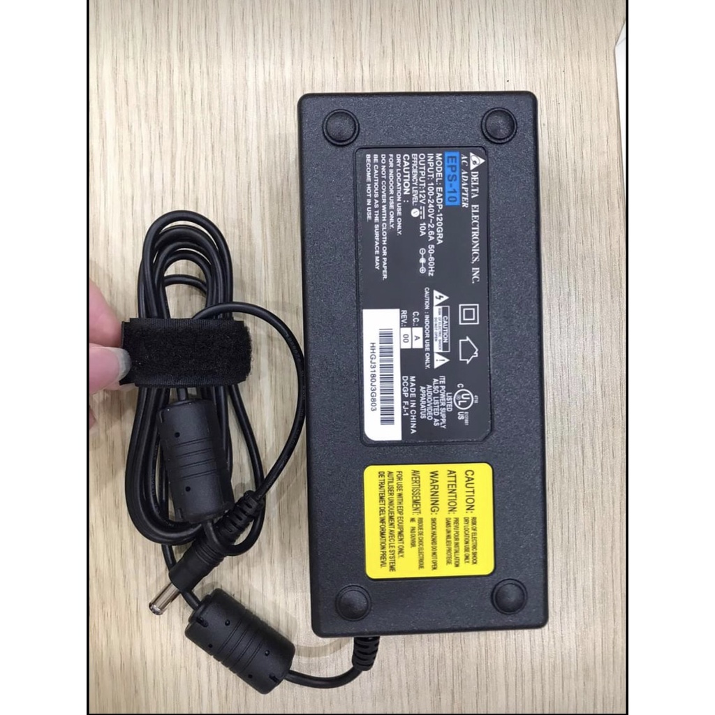 Nguồn Delta 12V-10A Chạy cho camera, đèn led