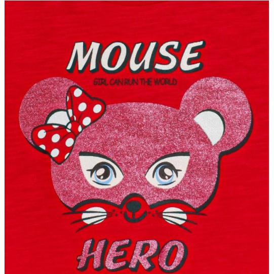Áo thun bé gái ngắn tay Zodiac Mouse M.D.K - dễ thương, xinh xắn