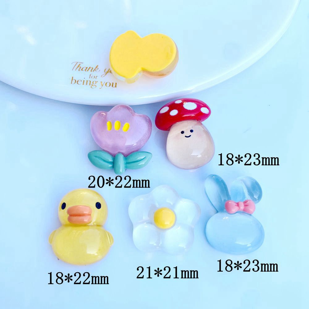 Set 10 Phụ Kiện Kẹp Trang Trí Điện Thoại/Sổ Tay Hình Dáng Xinh Xắn