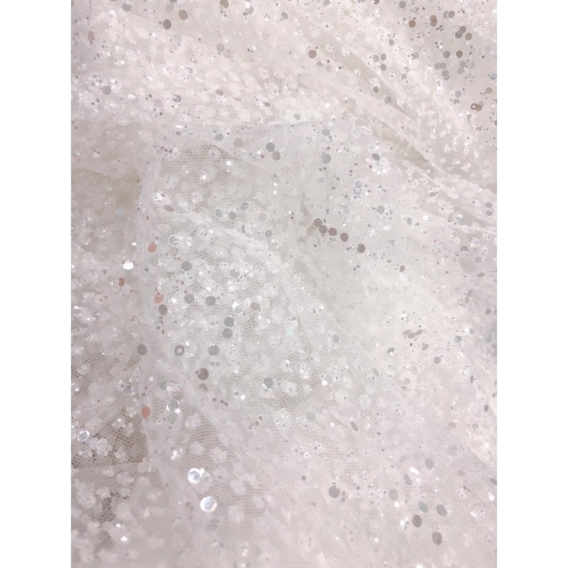 Vải lưới kim tuyến kim sa 513