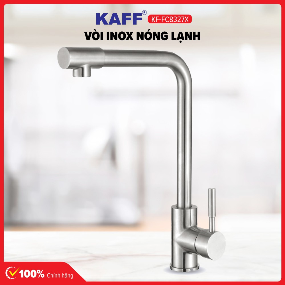 Vòi rửa bát inox 304 Nóng Lạnh KAFF KF-FC8327X