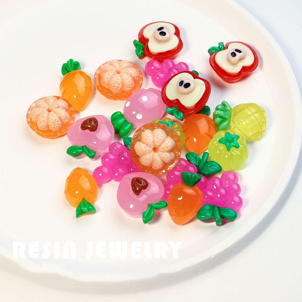 Phụ Kiện Trang Trí Móng Tay 3D Hình Kẹo Mút Và Hoa Bằng Nhựa Resin