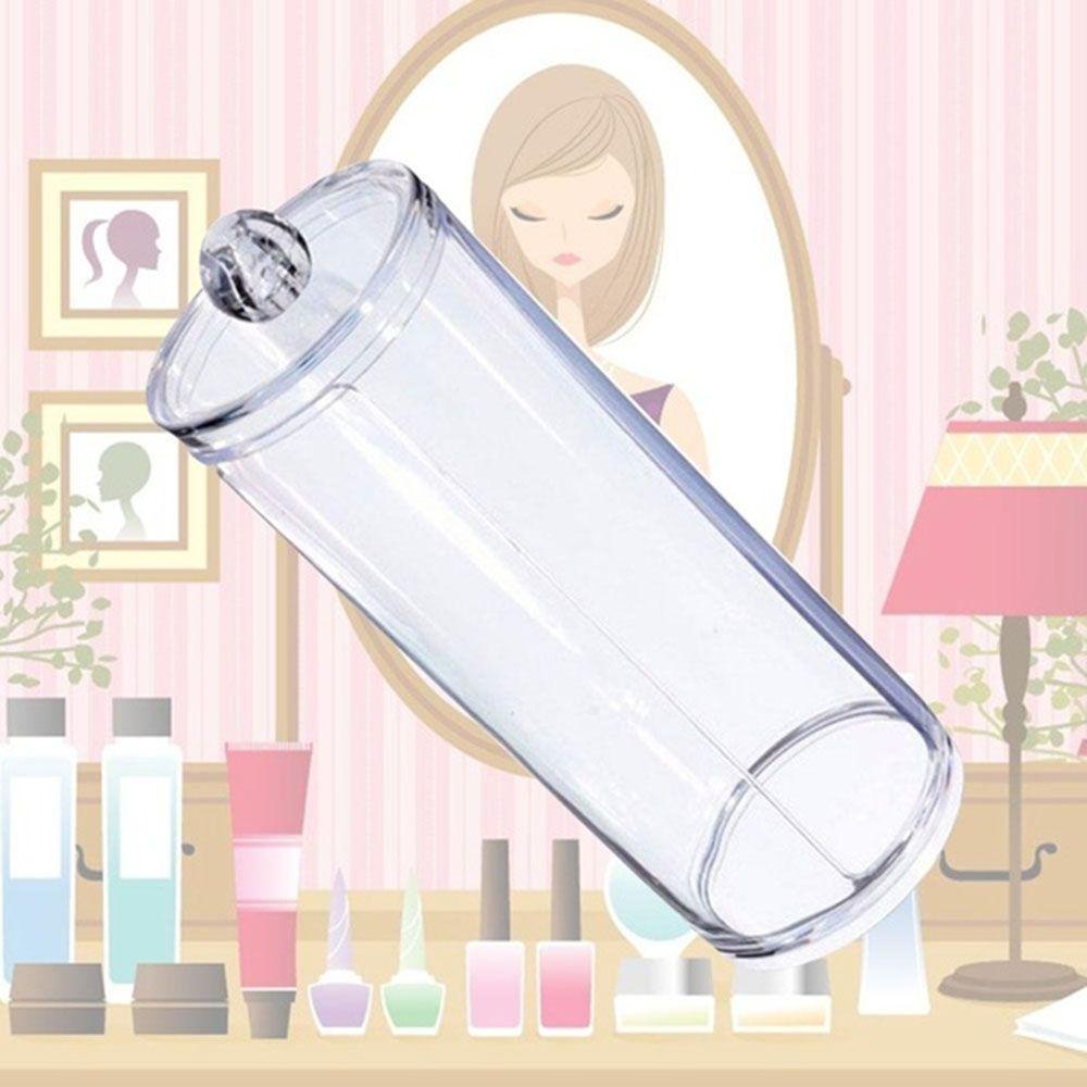 Hộp Đựng Mỹ Phẩm Hình Tròn Bằng Acrylic Tiện Dụng Cho Gia Đình