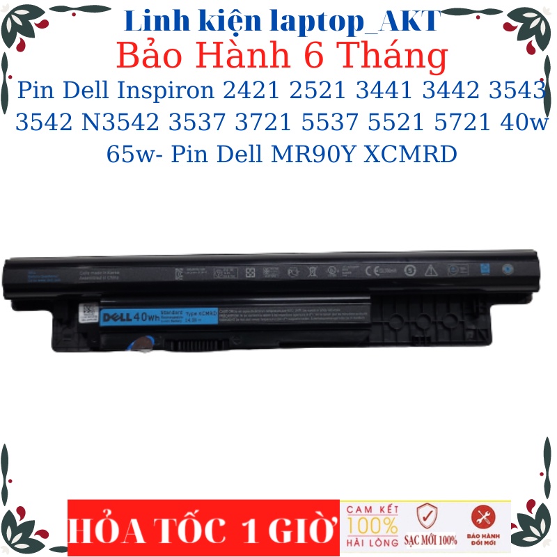 Pin laptop Dell Inspiron vostro 2421 2521 3441 3442 3543 3542 N3542 3537 3721 5537 5521 5721- Pin Dell MR90Y XCMRD