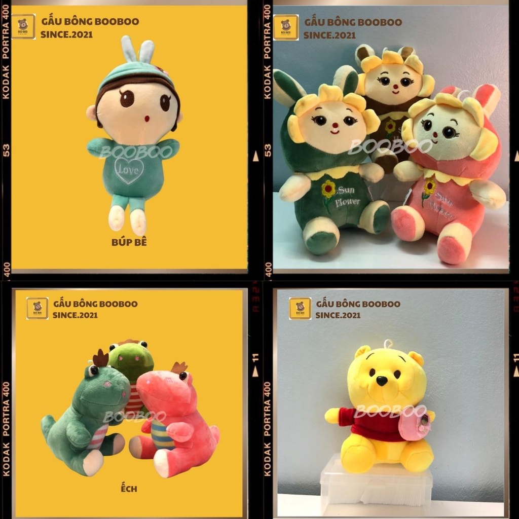 Gấu Bông Mini Cute Cho bé đủ hình các loại bông cao cấp 25cm