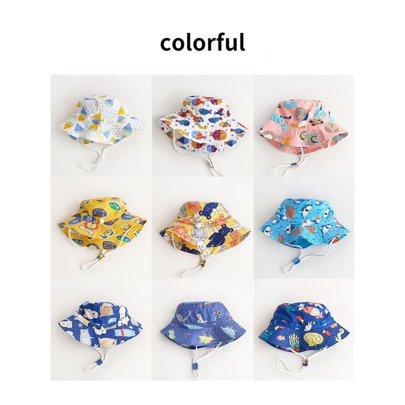 Nón Tai Bèo Vải Cotton Mỏng Thời Trang Đi Biển Cho Bé