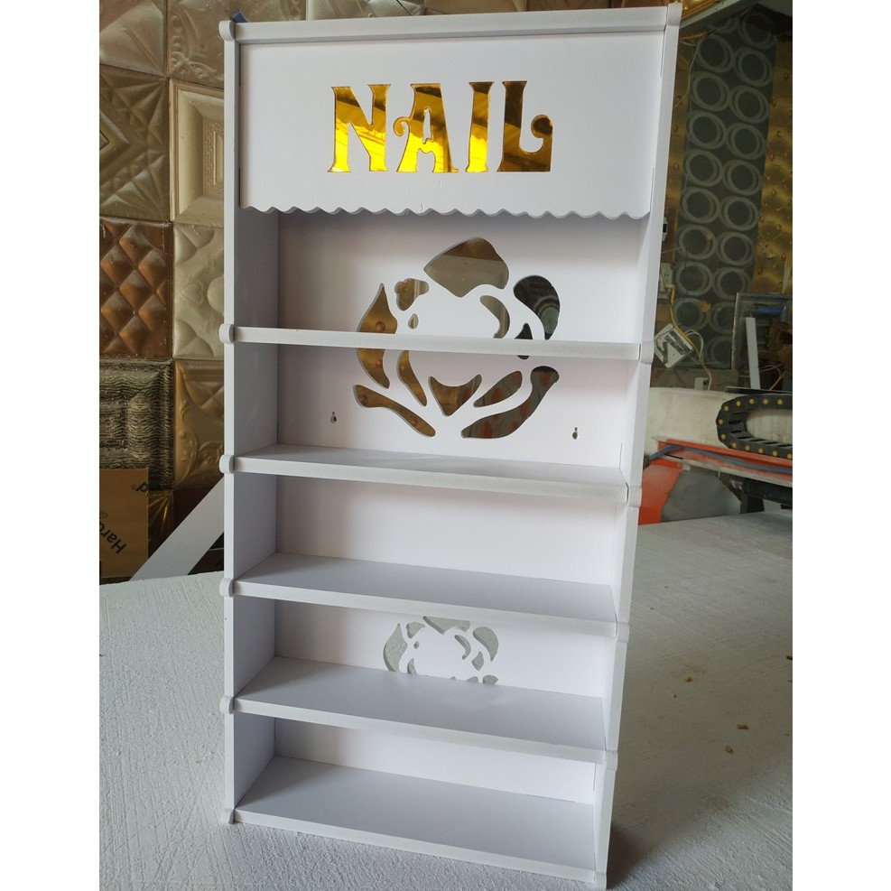 Kệ để đồ nail, nước sơn nail treo tường