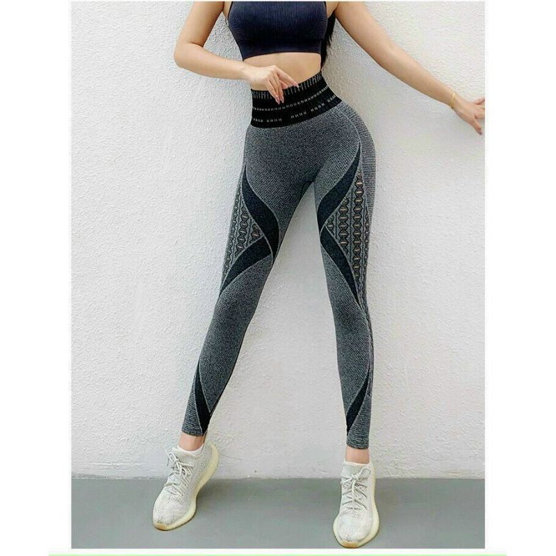 Quần tập legging cạp cao siêu nâng mông có viền tập gym, yoga cao cấp