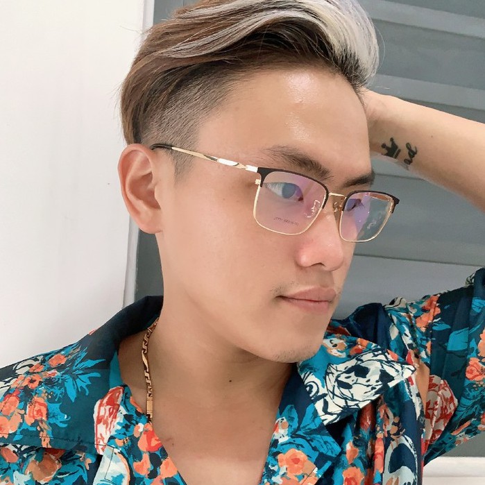 Gọng kính Vuông Hợp Kim Siêu Nhẹ Ouress J7711 Cực Nhẹ Nam Tính