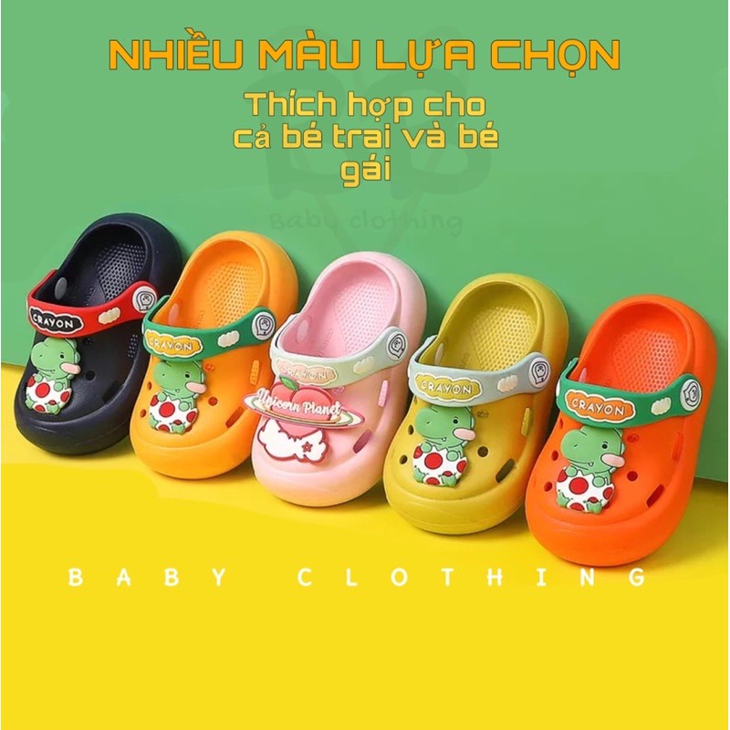 Dép cross cho bé , sục cho bé siêu nhẹ chống trơn trượt chính hãng cao cấp cho bé 1 đến 4 tuổi, mẫu mới 2021