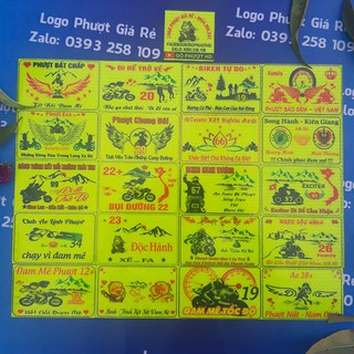 COMBO 21 LOGO PHƯỢT PHẢN QUANG TỔ ONG TEM CÁC NHÓM PHƯỢT