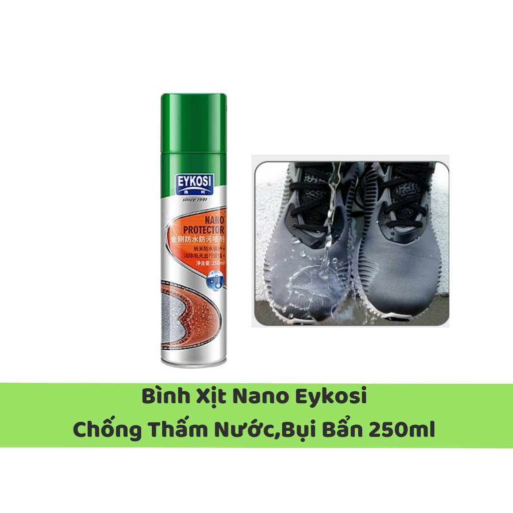 Bình Xịt Nano Eykosi Xịt Giày Chống Thấm Nước,Bụi Bẩn 250ml