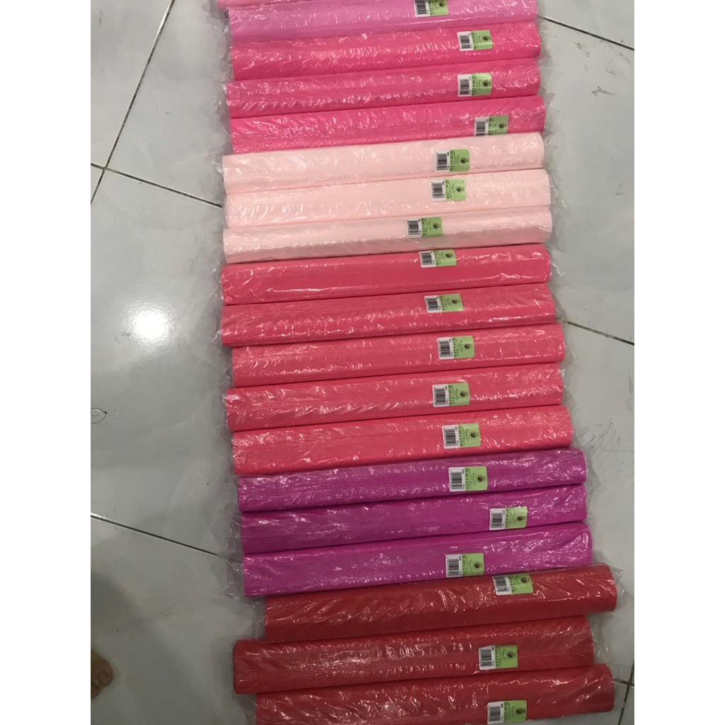 GIẤY NHÚN Ý làm hoa,140gr,cuộn 50x250cm