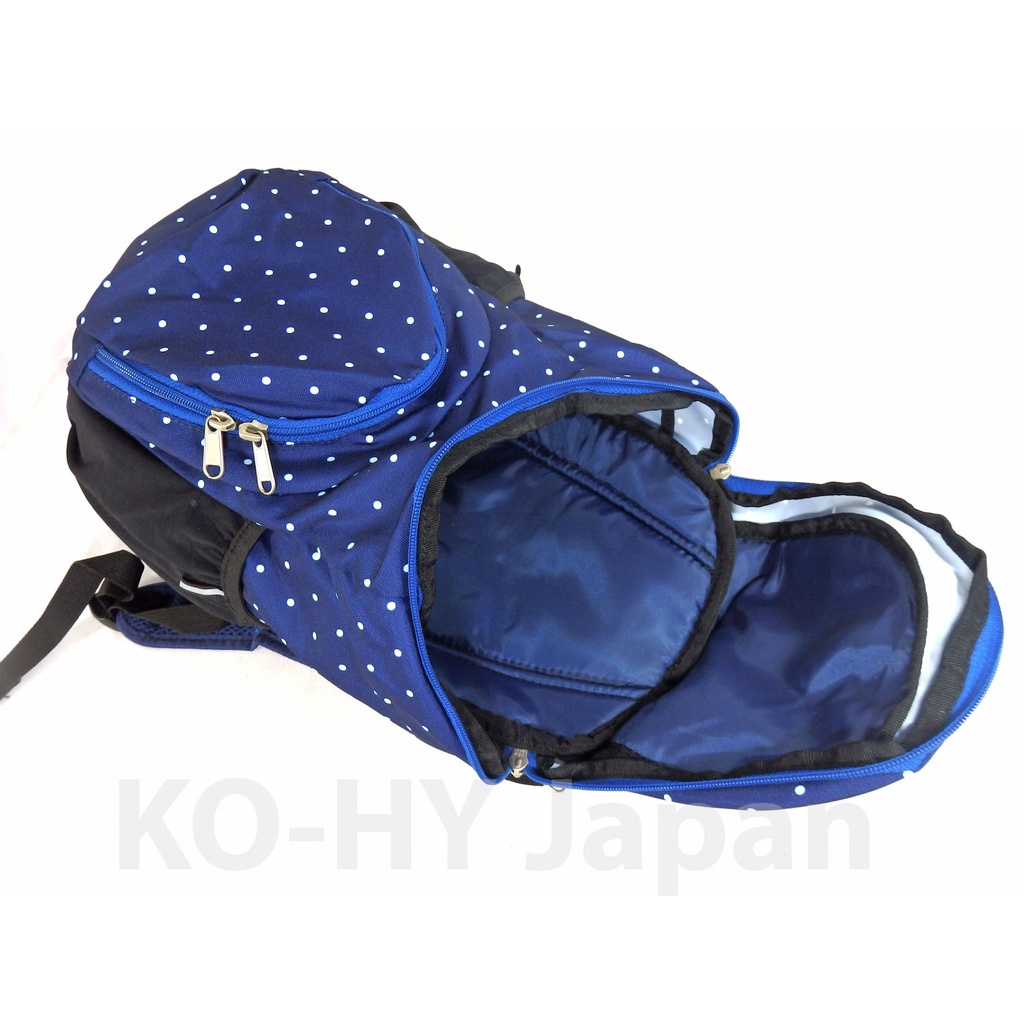 Ba lô Coleman Polka dot backpack màu xanh phiên bản nhỏ gọn tiện ích và chất liệu siêu nhẹ