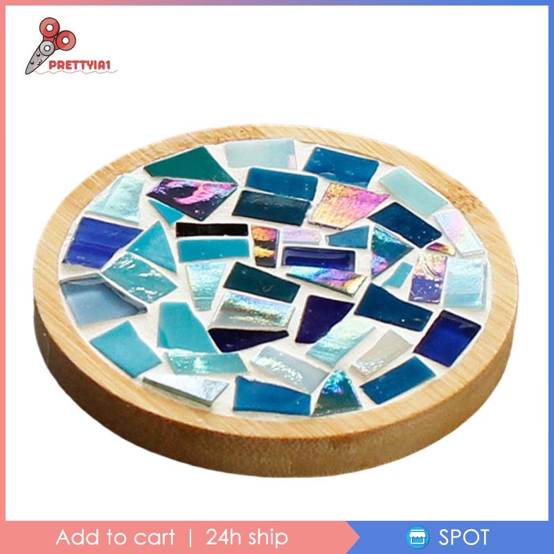 1 Bộ Miếng Lót Ly Họa Tiết Mosaic Tự Làm Thủ Công Nhiều Màu Trang Trí Nhà Cửa Cho Bé