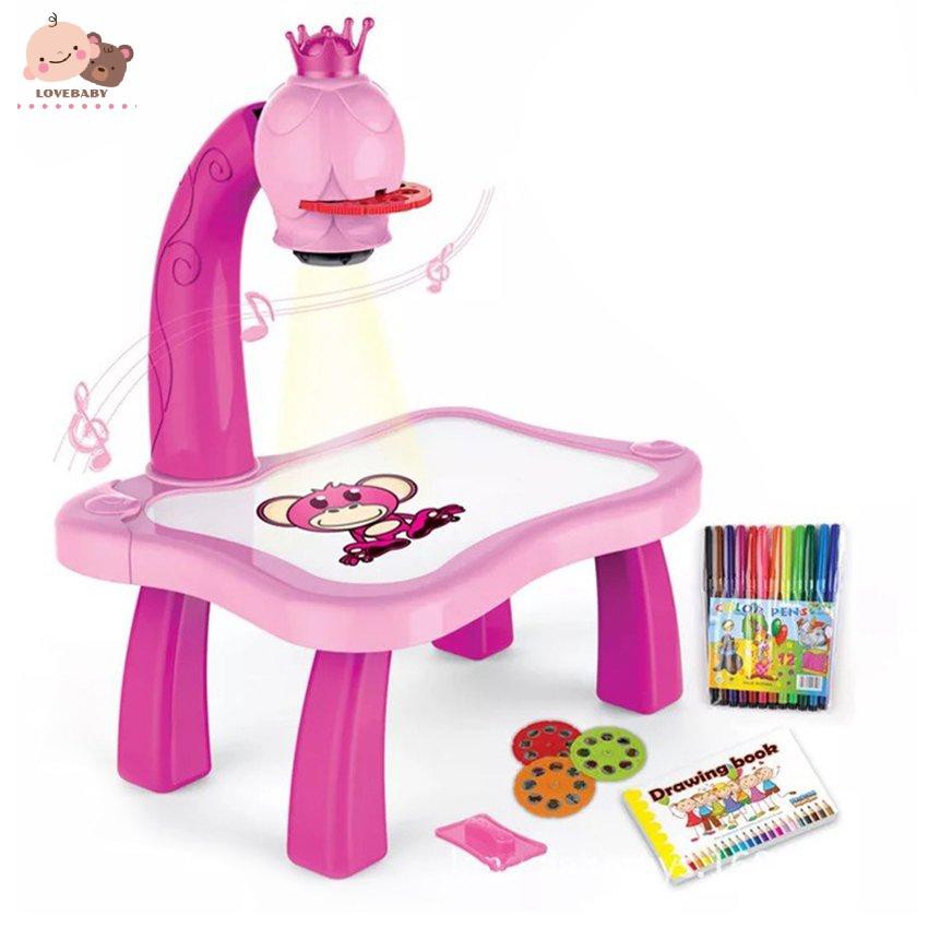 Bàn vẽ thông minh BABYLOVE có đèn chiếu cho bé