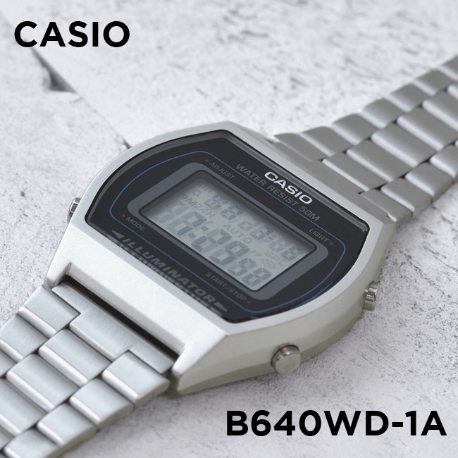 Đồng hồ nữ dây kim loại Casio chính hãng Anh Khuê B640WD-1AVDF (35mm)