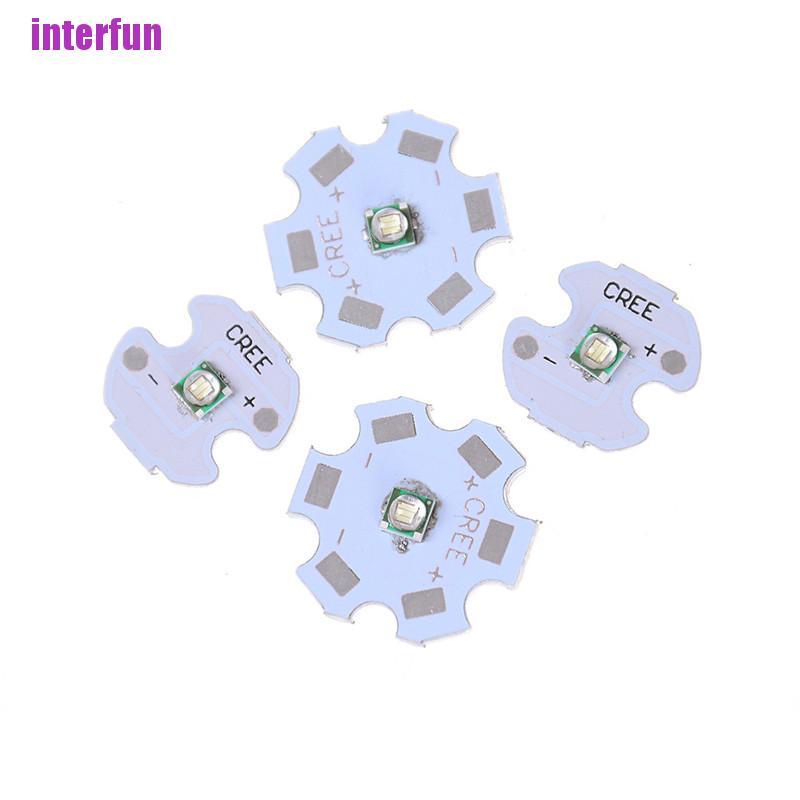 [Interfun1] 5Pcs High Power Cree Led Green Light Emitter Diode Chip With 16Mm 20Mm [Fun]